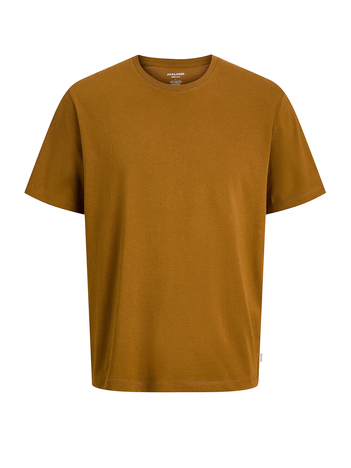 JACK & JONES | T-Shirt Slim Fit "JJEORGANIC" | hellbraun